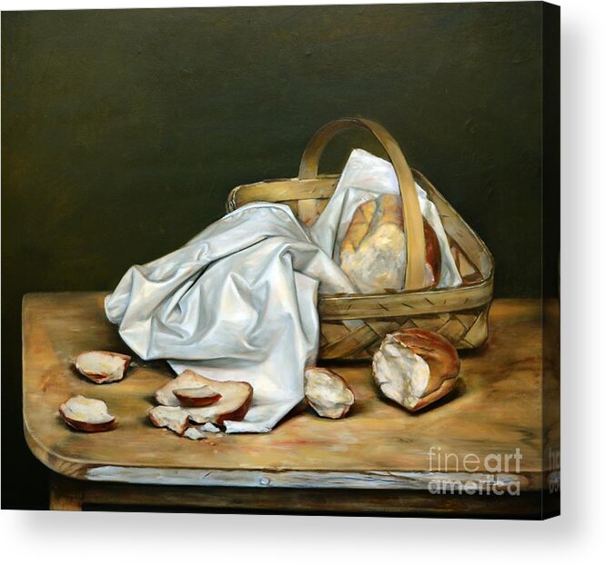  Acrylic Print featuring the painting Bread by Zheng Li