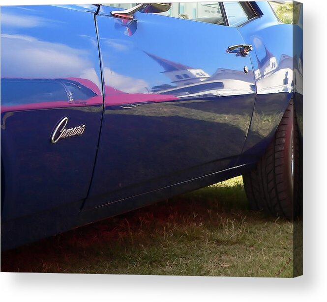 Chevrolet Acrylic Print featuring the photograph Camaro Reflections by Kathy K McClellan