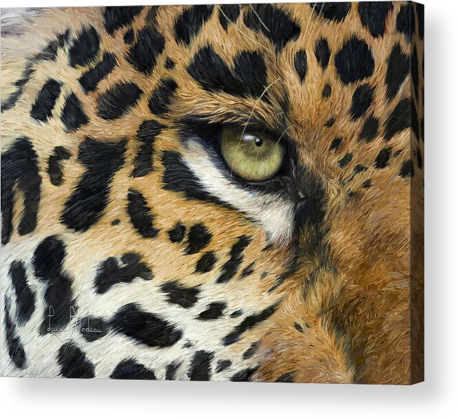 Jaguar Acrylic Print featuring the painting Camouflage by Lucie Bilodeau