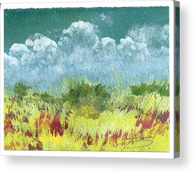 Acrylic Acrylic Print featuring the painting Card B And C by Peter Senesac