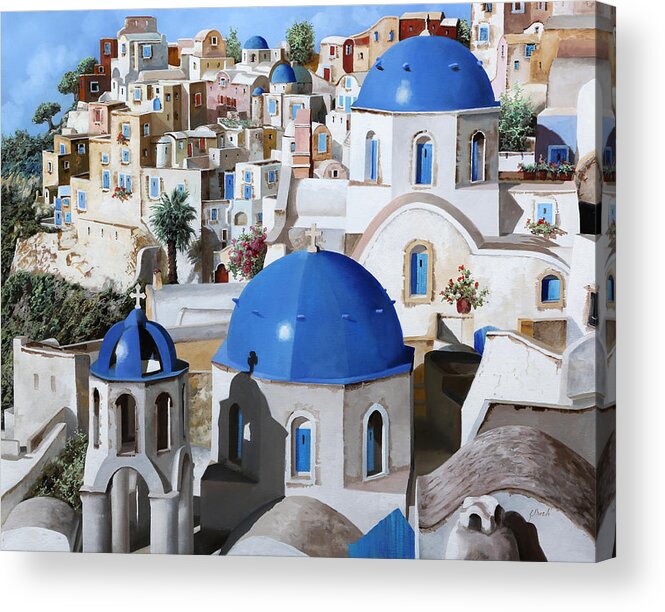 Greece Acrylic Print featuring the painting Chiese Ortodosse by Guido Borelli