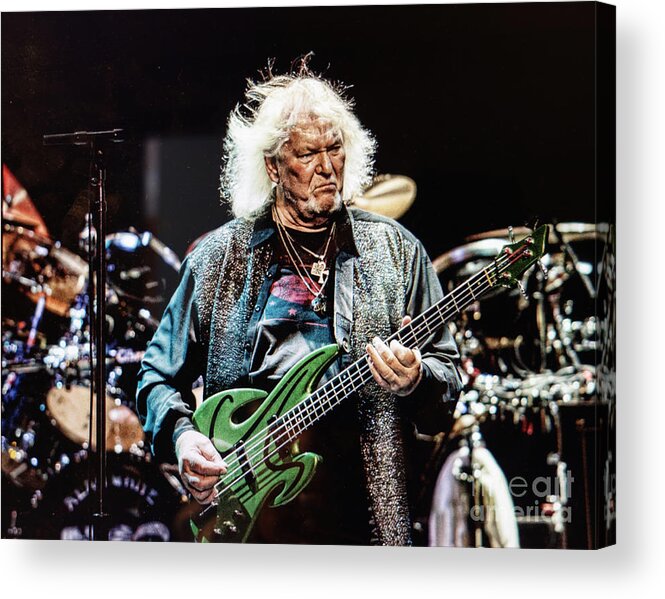 Chris Squire Acrylic Print featuring the photograph CHRIS SQUIRE from YES by Melinda Saminski