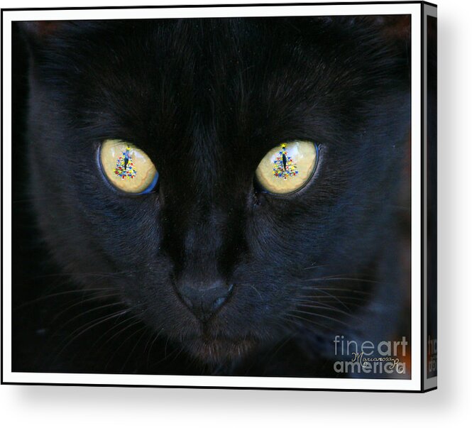 Fauna Acrylic Print featuring the photograph Christmas Reflections by Mariarosa Rockefeller