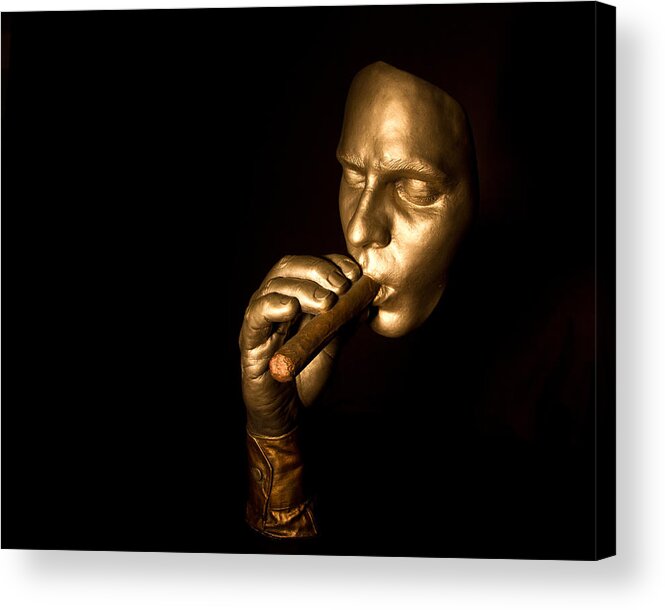 Cigar Acrylic Print featuring the photograph Cigar Man by Garry Loss