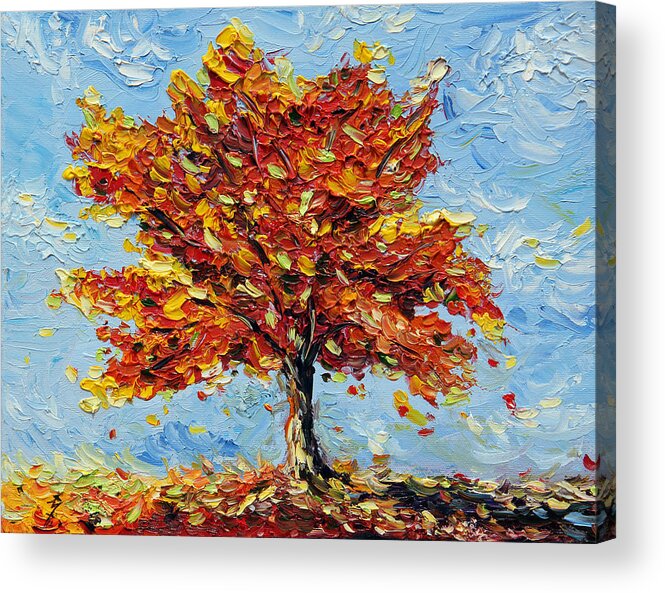 Tree Acrylic Print featuring the painting Clothed with Joy by Meaghan Troup