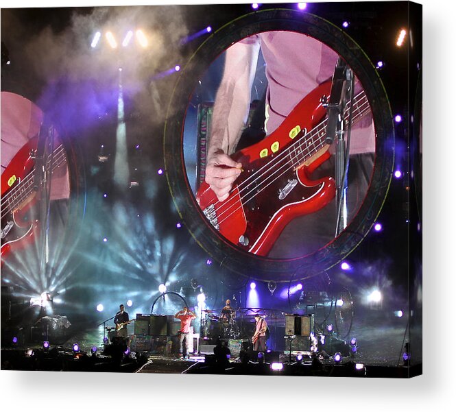 Coldplay Acrylic Print featuring the photograph Coldplay - Sydney 2012 #5 by Chris Cousins