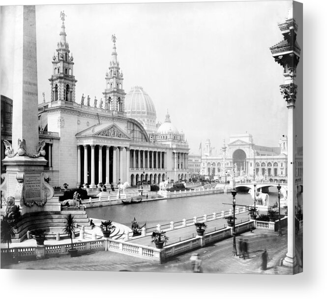 Science Acrylic Print featuring the photograph Columbian Expo, Palace Of Mechanic by Science Source