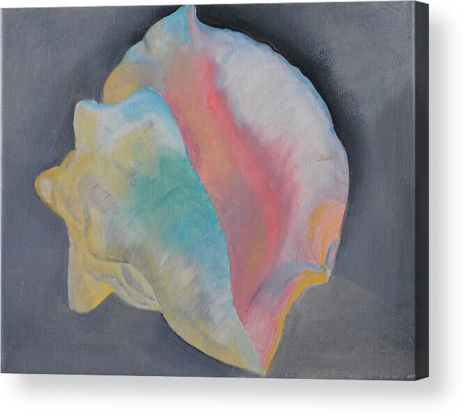 Conch Shell Acrylic Print featuring the digital art Conch Shell by Catherine Weser