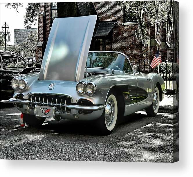 Victor Montgomery Acrylic Print featuring the photograph Corvette by Vic Montgomery