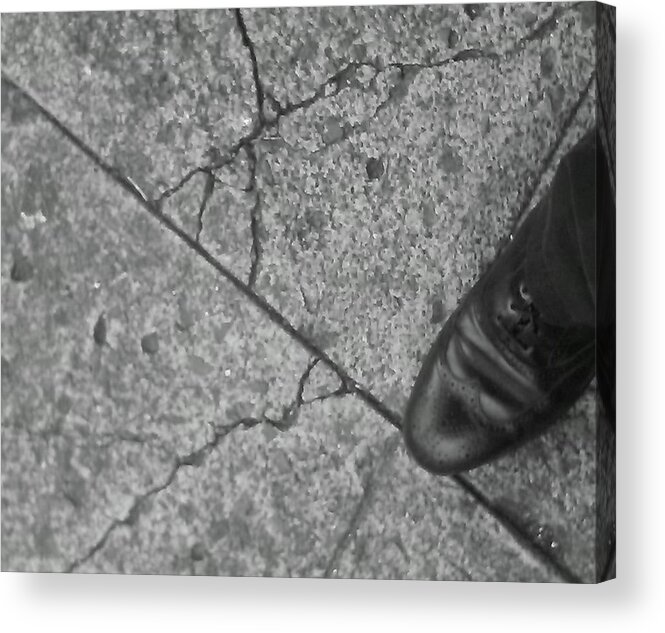 Crack In The Pavement Acrylic Print featuring the photograph Crack in the pavement by William Braddock