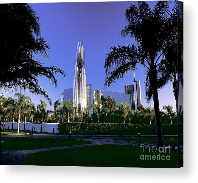 California Acrylic Print featuring the photograph Crystal Cathedral by Jim Corwin