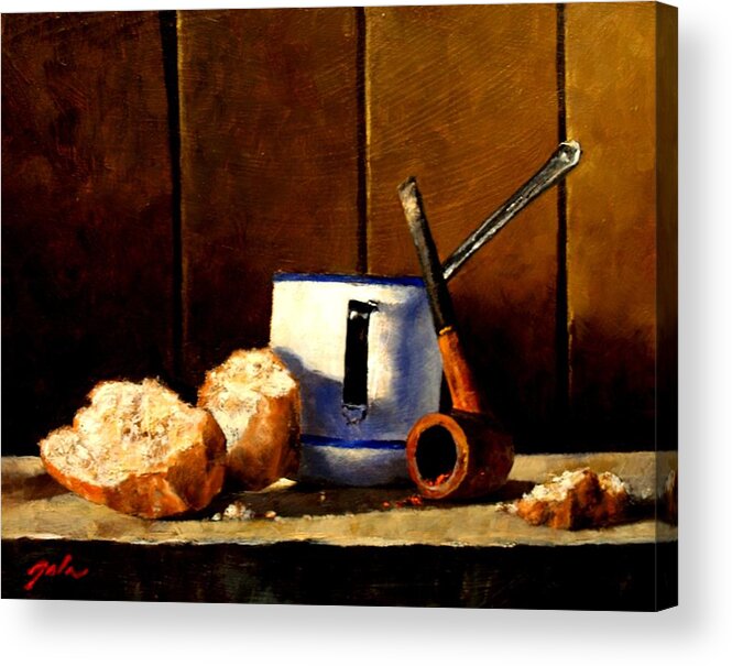 Still Life Acrylic Print featuring the painting Daily Bread Ver 1 by Jim Gola