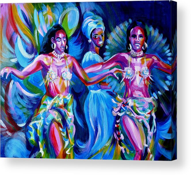 Music Acrylic Print featuring the painting Dancing Panama by Anna Duyunova