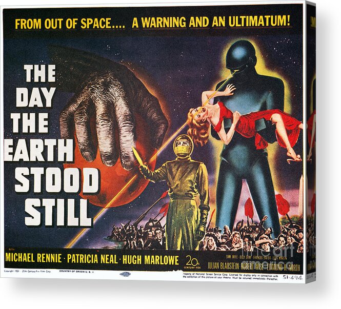 1951 Acrylic Print featuring the photograph Day The Earth Stood Still by Granger