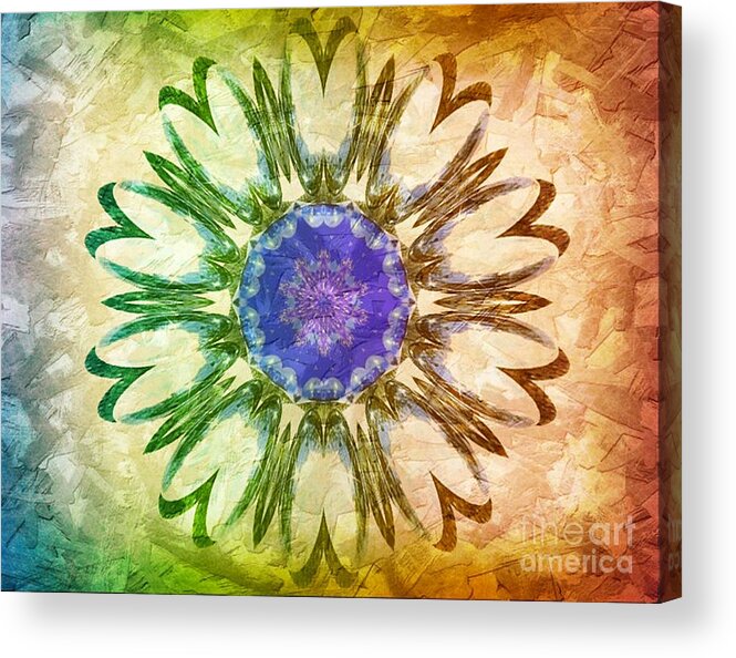 Kaleidoscope Acrylic Print featuring the photograph Divine Warmth by Judy Palkimas