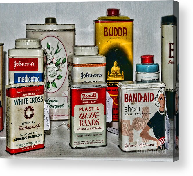 Paul Ward Acrylic Print featuring the photograph Doctor - Adhesive Bandages - Band Aid by Paul Ward