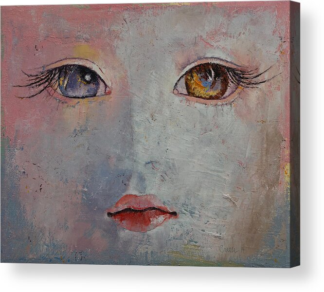 Art Acrylic Print featuring the painting Baby Doll by Michael Creese