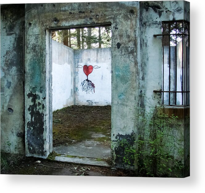 Army Bunkers Acrylic Print featuring the photograph Doorway I by Ronda Broatch