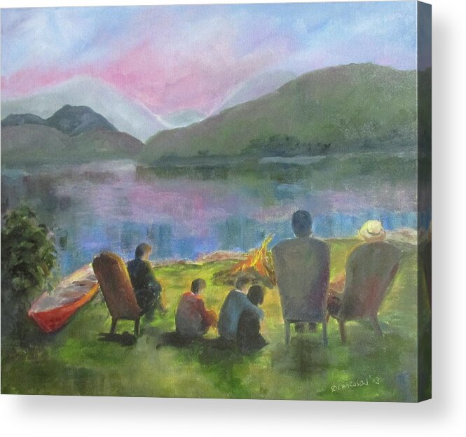 Lake Chatuge Acrylic Print featuring the painting Down Time by Susan Richardson