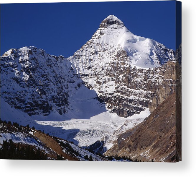 East Face Acrylic Print featuring the photograph 1M3737-East Face Mt. Athabasca by Ed Cooper Photography