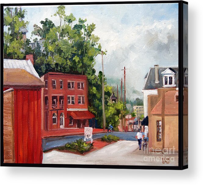 City Acrylic Print featuring the painting EC Sat morning by Edward Williams