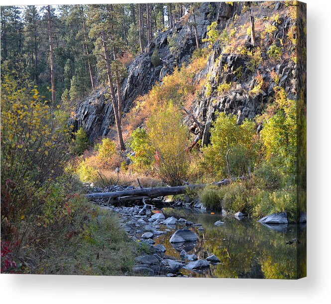 Dakota Acrylic Print featuring the photograph Evening Approaches Spring Creek by Greni Graph