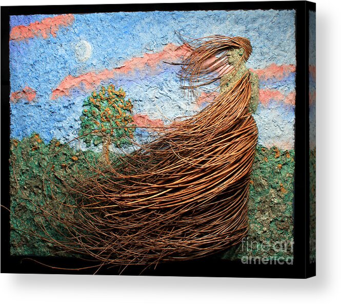 Art Acrylic Print featuring the mixed media Fading Light by Adam Long