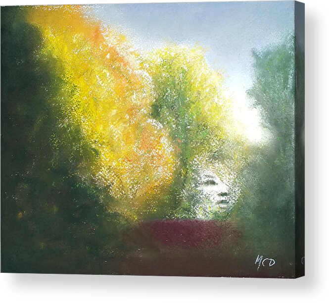 Pastel. Pastel Painting Acrylic Print featuring the painting Fall Created by Marie-Claire Dole