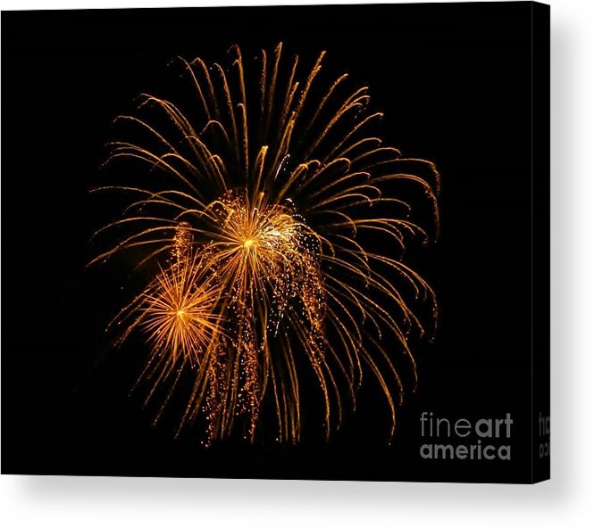  Acrylic Print featuring the photograph Fireworks 15 by Gallery Of Hope 