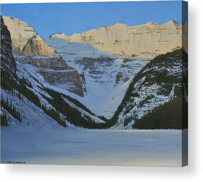 Jake Vandenbrink Acrylic Print featuring the painting First Light by Jake Vandenbrink