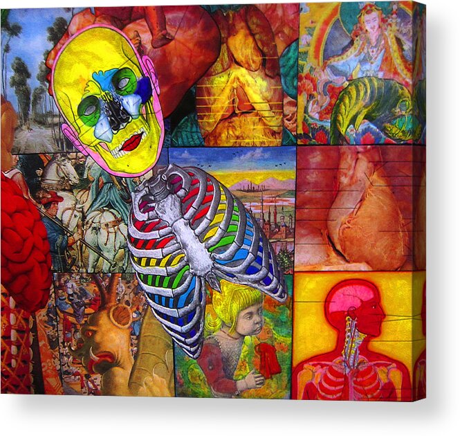  Acrylic Print featuring the painting Flesh Detail 1 by Steve Fields