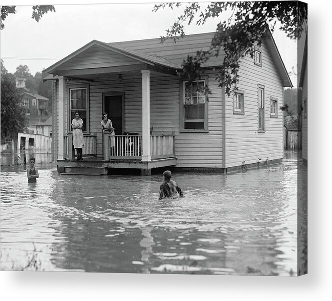1922 Acrylic Print featuring the photograph Flood, 1922 by Granger