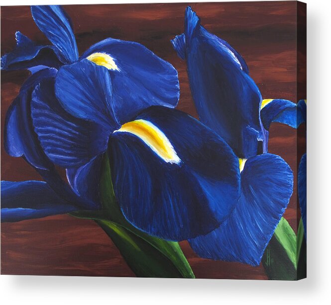 Flora Acrylic Print featuring the painting Flora Series-Number 9 by Jim Harper