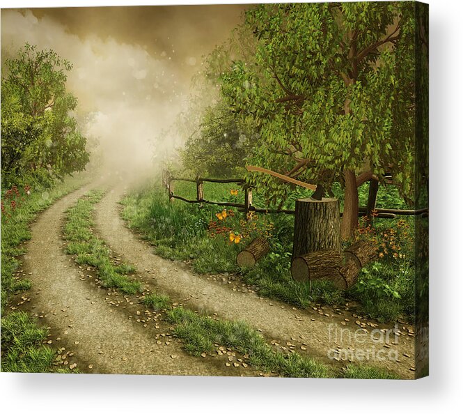 Foggy Road Acrylic Print featuring the photograph Foggy Road by Boon Mee