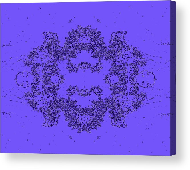 Fractal Acrylic Print featuring the digital art Fractal by Bliss Of Art