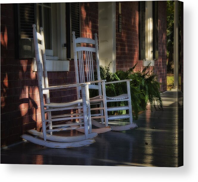 American Acrylic Print featuring the photograph Front Porch Rockers by Steve Hurt