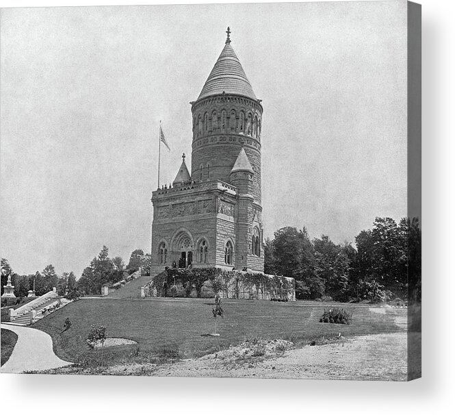 1890 Acrylic Print featuring the photograph Garfield Monument, C1890 by Granger