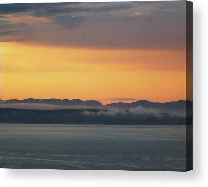 Sunset Acrylic Print featuring the photograph Gaspe' Sunset by Carl Sheffer