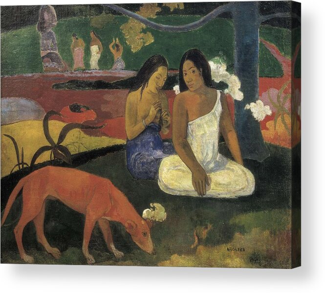 Horizontal Acrylic Print featuring the photograph Gauguin, Paul 1848-1903. Arearea. 1892 by Everett