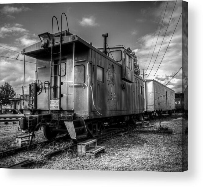 Caboose Acrylic Print featuring the photograph Ghostly Caboose by James Barber