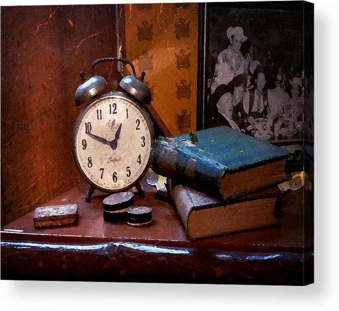 Antiques Acrylic Print featuring the photograph Granddads Stuff by Timothy Bulone