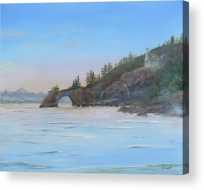 Halibut Cove Acrylic Print featuring the painting Halibut Cove by William Stewart