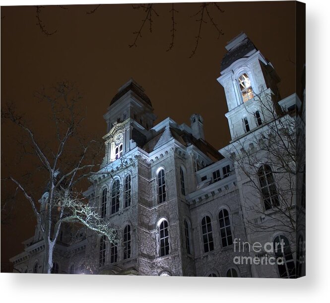 Hall Of Languages Acrylic Print featuring the photograph Hall of Languages by Phil Spitze