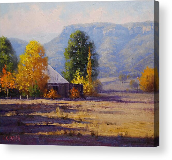  Fall Acrylic Print featuring the painting Hartley Autumn by Graham Gercken