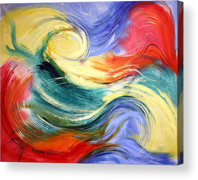 Abstract Acrylic Print featuring the painting Heaven by Anthony Falbo