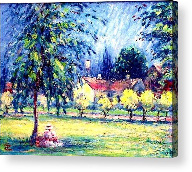 Landscape Acrylic Print featuring the painting Hot Afternoon by Philip Corley