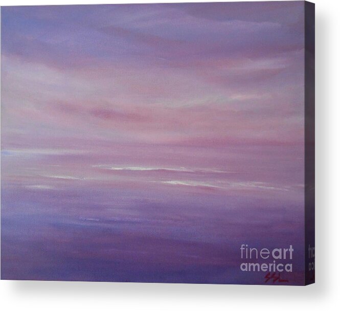 Seascape Acrylic Print featuring the painting In My Own World 2 by Jane See