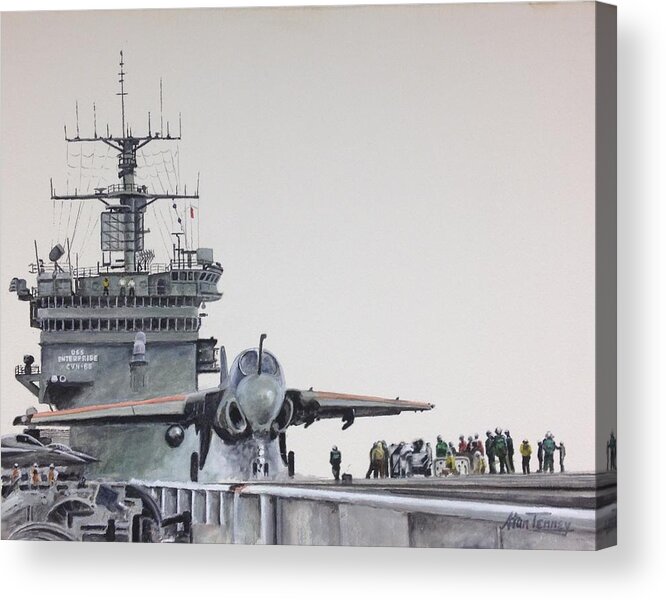 A-6 Acrylic Print featuring the painting Intruder by Stan Tenney