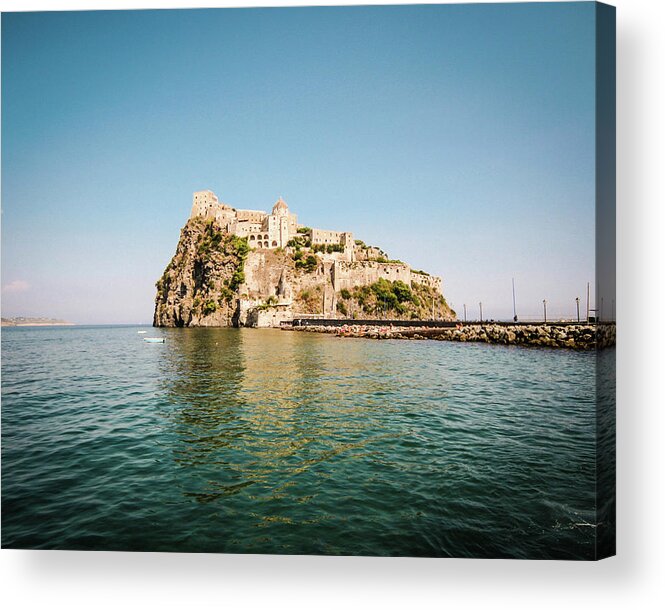 Tyrrhenian Sea Acrylic Print featuring the photograph Ischia Island Castle by Angelafoto