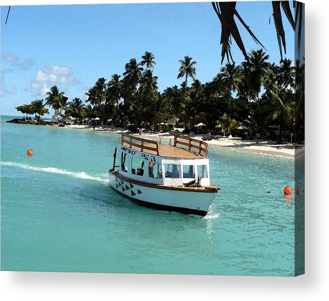 Boat Acrylic Print featuring the photograph Island Boat by Nicki Bennett